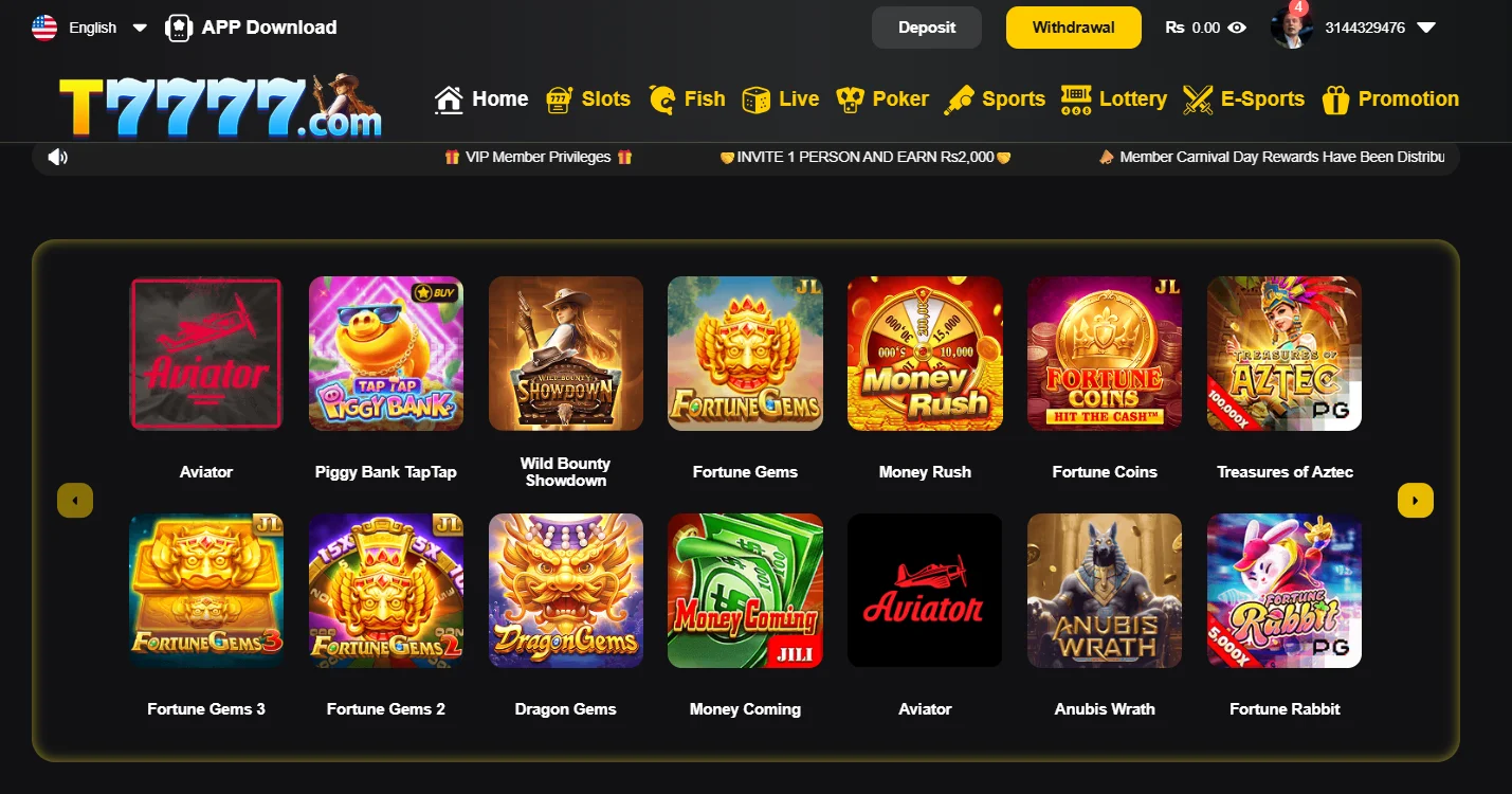 t7777 game download